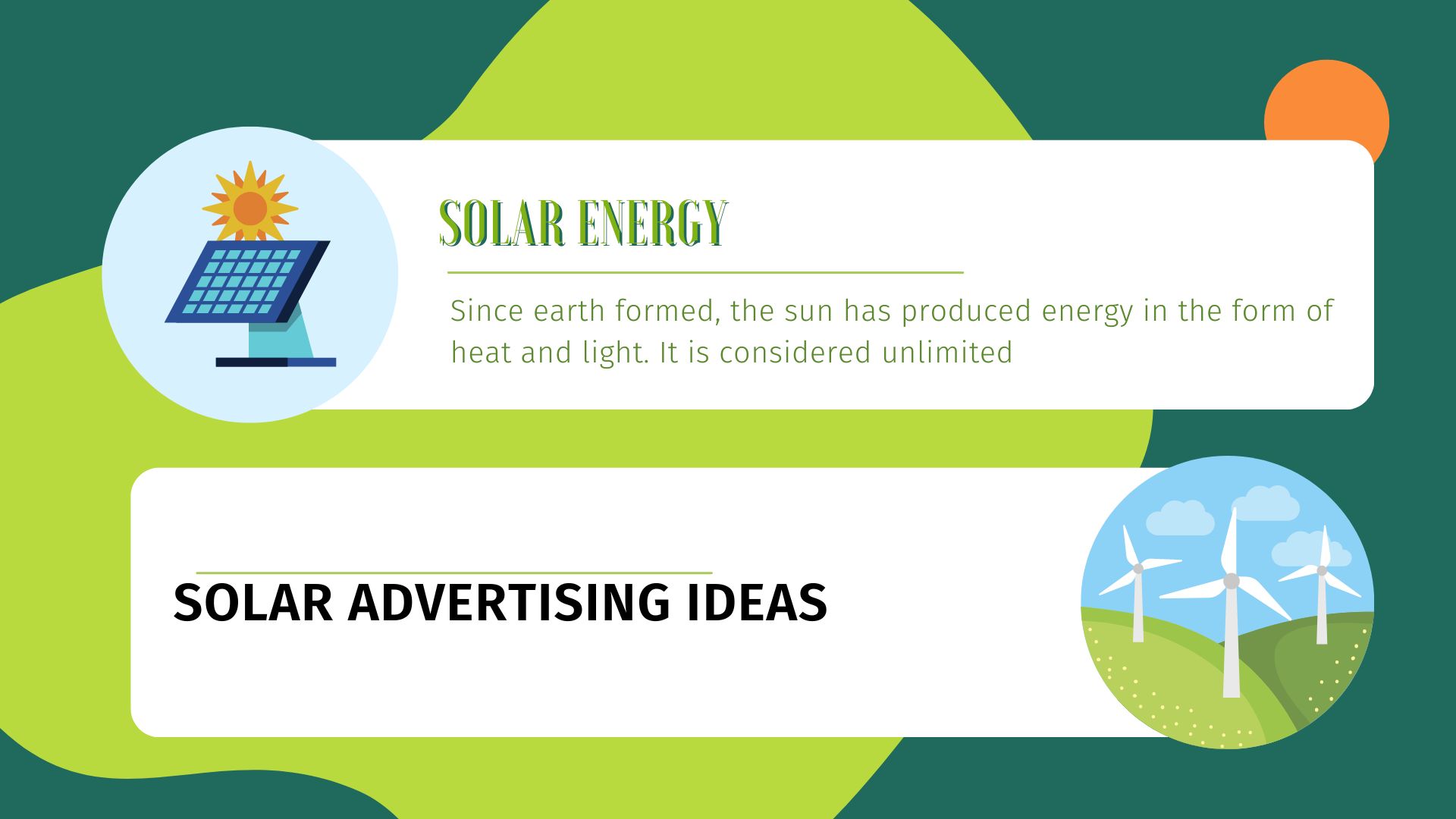 solar advertising ideas