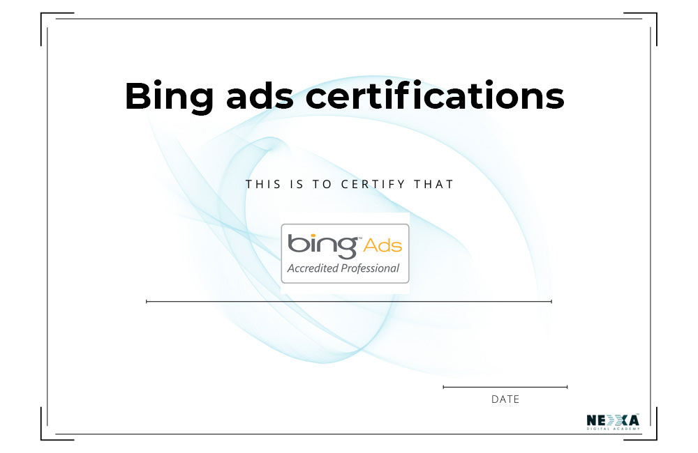 Bing ads certifications