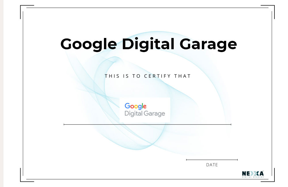 Google digital garage: Fundamentals of digital marketing certificate