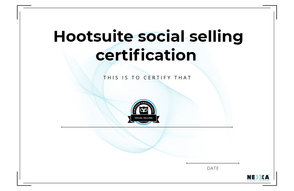 Hootsuite social selling certification