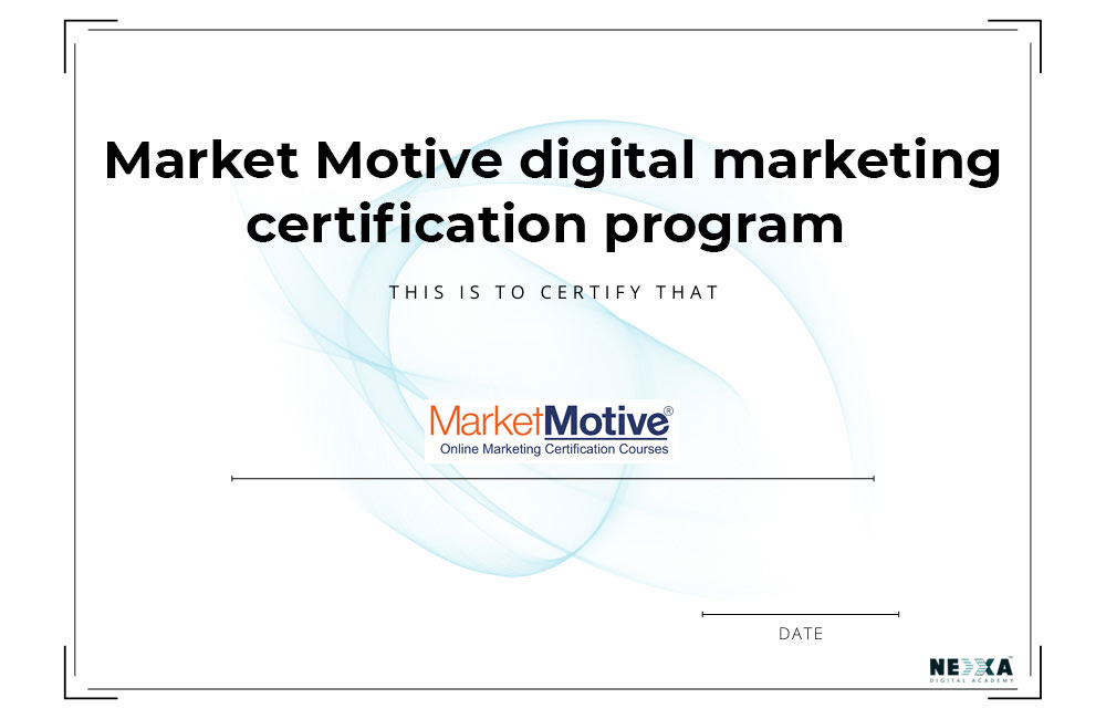 Market Motive digital marketing certification program