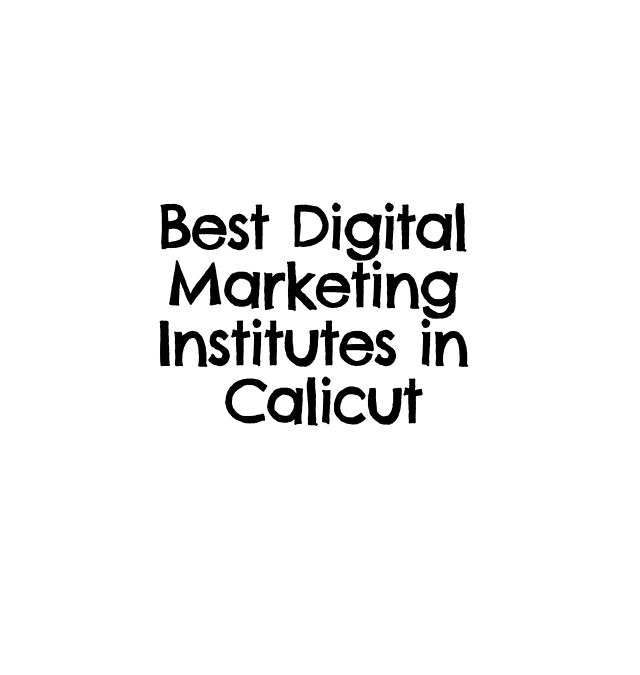 Best Digital Marketing Institutes in Calicut