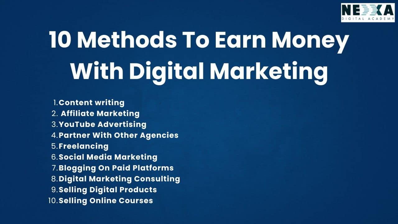 How to make money with digital marketing


